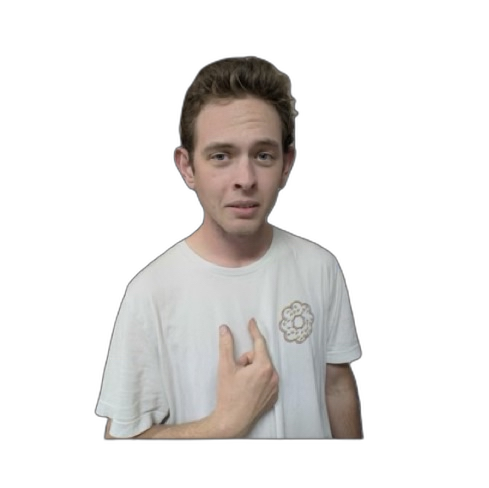 Team member pointing at the apply QR codes